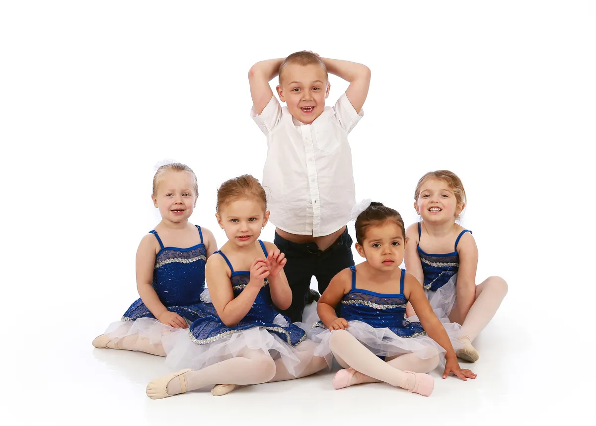 Kids in a dance studio